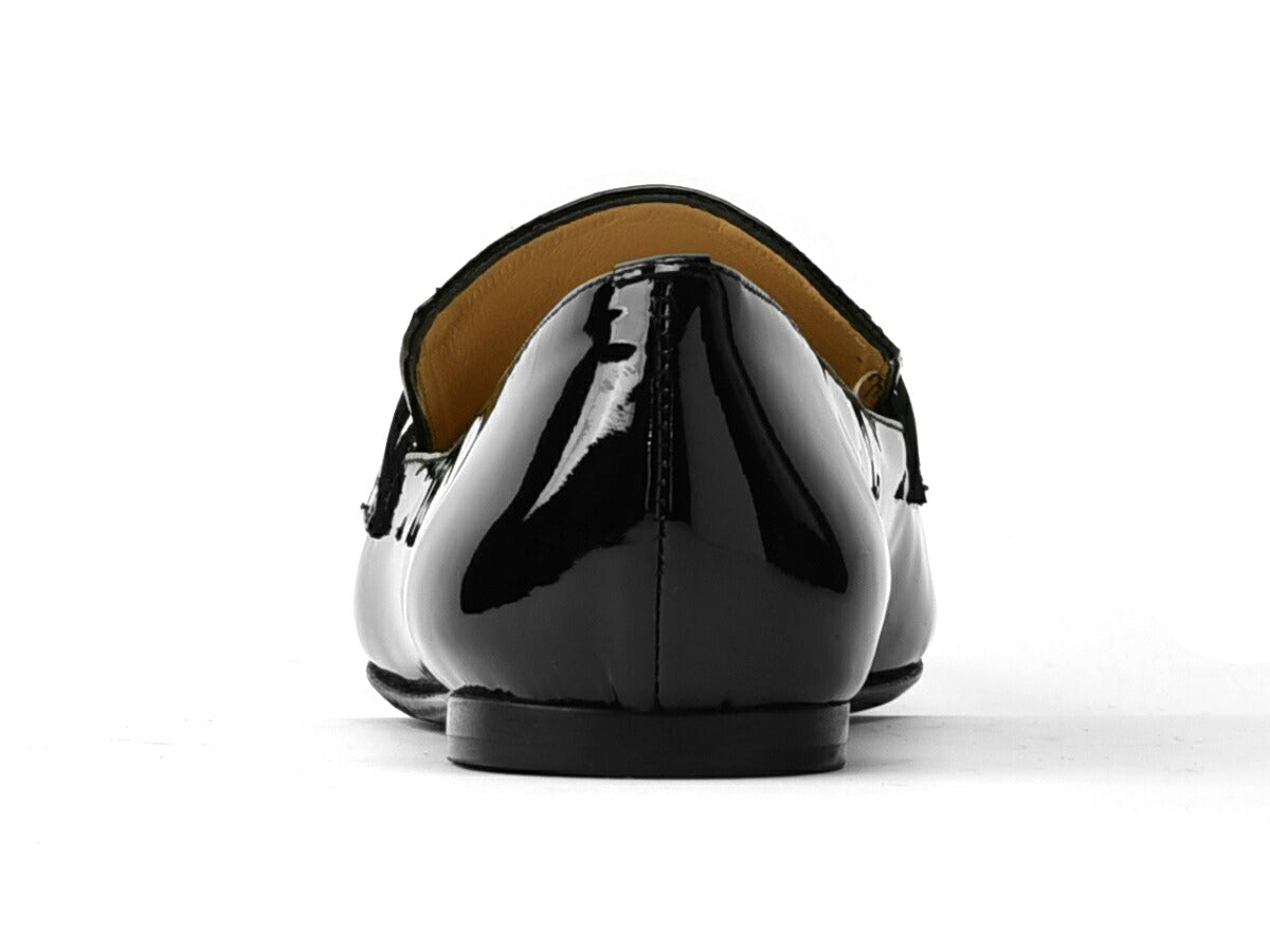 ファビオルスコーニ fabio rusconi ローファー 5072 エナメル ブラック フラット フラットヒール レディース ビットローファー ビット 付き レザーシューズ 本革 柔らかい 大人 パンプス ぺたんこシューズ ぺたんこ 疲れない ローヒール エナメルローファー 本革靴