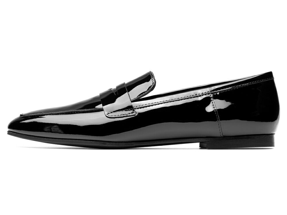 ファビオルスコーニ fabio rusconi ローファー 4057 エナメル ブラック VERNICE フラット レディース コインローファー フラットヒール ローヒール レディース 大人 やわらかい 疲れにくい 長時間 本革 柔らかい レザー レザーシューズ シンプル 柔らかい靴