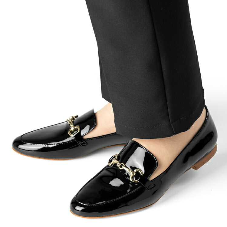 ファビオルスコーニ fabio rusconi ローファー 5015 VERNICE エナメル 本革レディース靴 ブラック フラット ビット レディース ビットローファー レザーシューズ 本革 柔らかい 大人 パンプス ぺたんこシューズ ぺたんこ 疲れない ローヒール