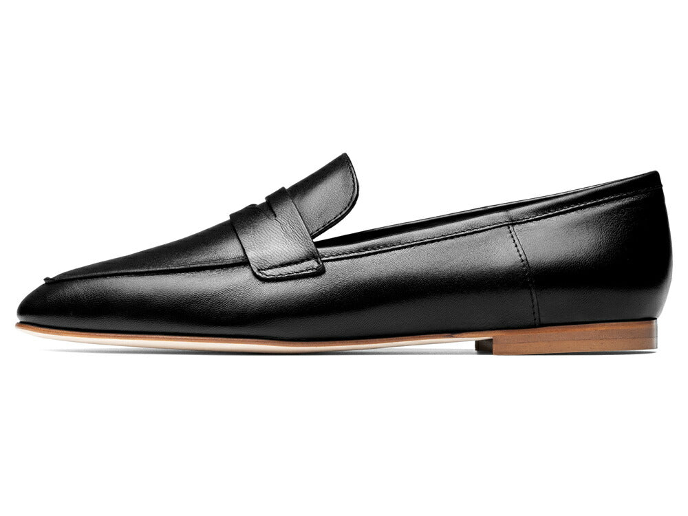 ファビオルスコーニ fabio rusconi ローファー 4057 レザー NATUR ベージュソール ブラック フラット レディース コインローファー フラットヒール ローヒール レディース 大人 やわらかい 疲れにくい 長時間 本革 柔らかい 牛革 レザー レザーシューズ シンプル