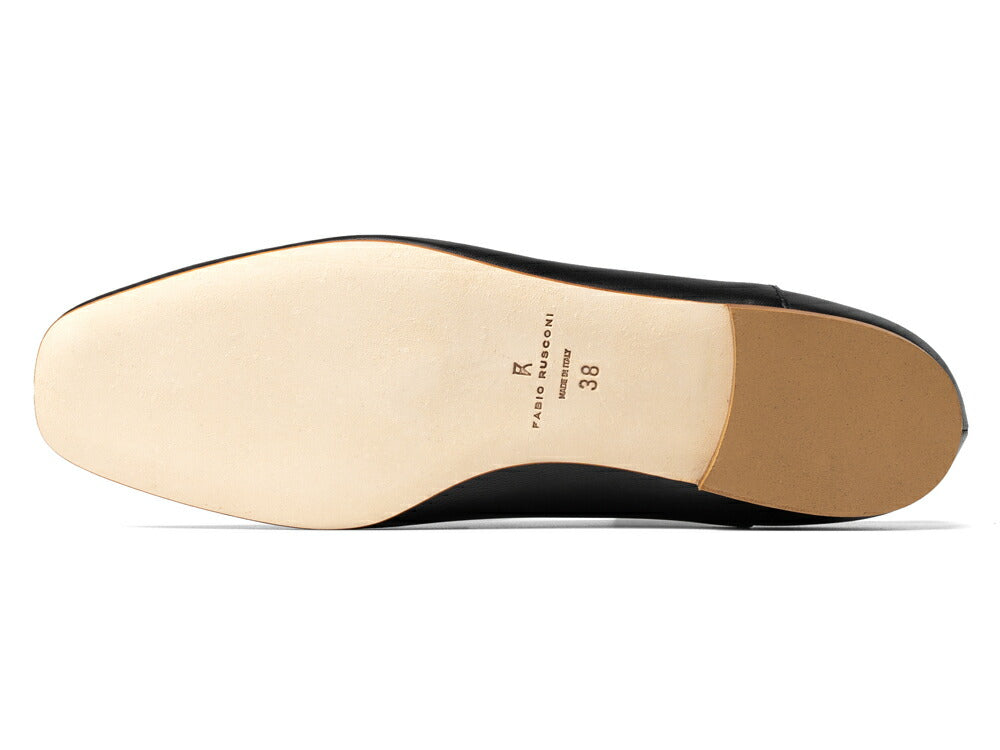 ファビオルスコーニ fabio rusconi ローファー 4057 レザー NATUR ベージュソール ブラック フラット レディース コインローファー フラットヒール ローヒール レディース 大人 やわらかい 疲れにくい 長時間 本革 柔らかい 牛革 レザー レザーシューズ シンプル