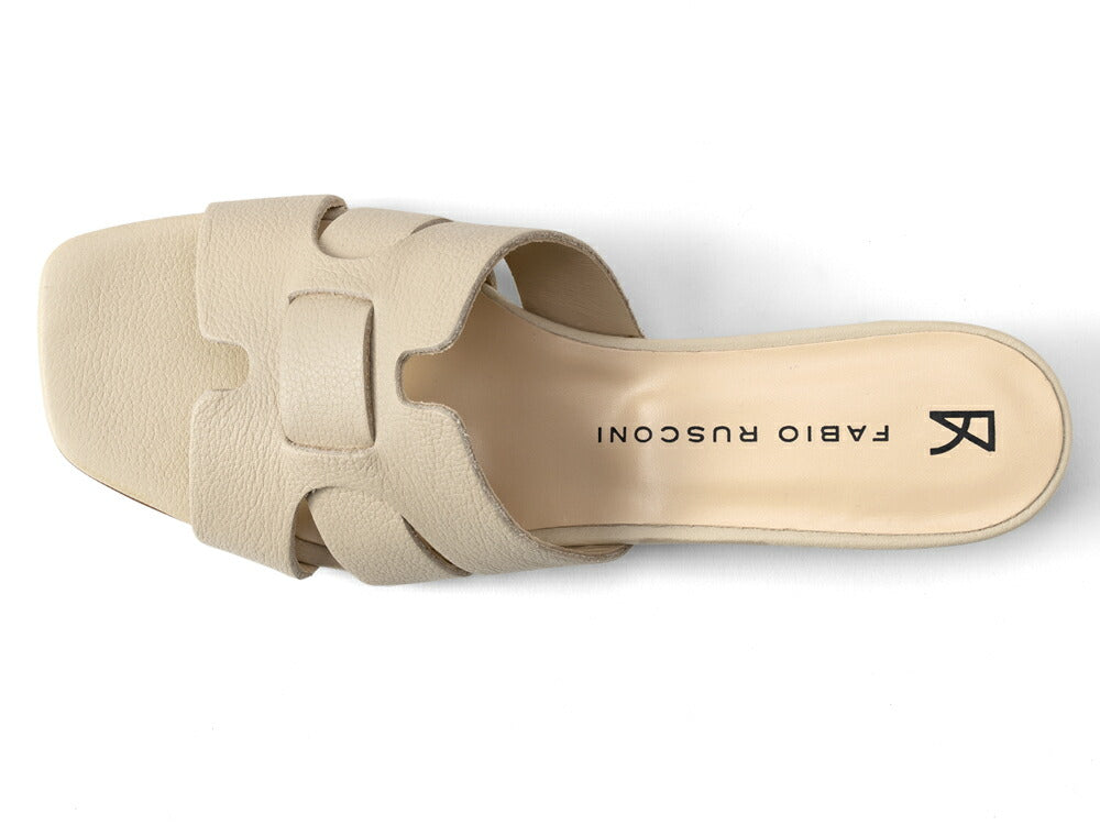 【アウトレット特価】ファビオルスコーニ fabio rusconi サンダル 7021 DOLLARINO レザー ヒール 本革 レディース ベージュ SAND レザーサンダル 柔らかい 大人 レディースサンダル 春夏 夏 歩きやすい ブランド おしゃれ 疲れない ローヒール カーフレザー