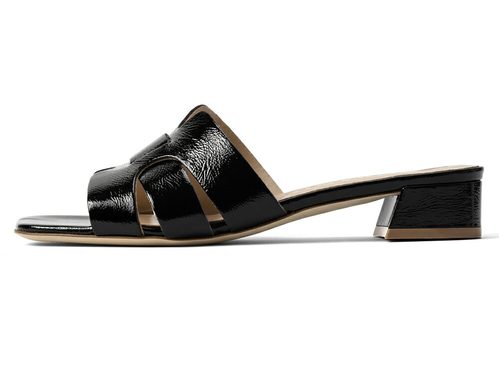 ファビオルスコーニ fabio rusconi サンダル 7021 NAPLAK レザー ヒール 本革 レディース ブラック NERO レザーサンダル 柔らかい 大人 レディースサンダル 春夏 夏 歩きやすい ブランド おしゃれ 疲れない ローヒール カーフレザー