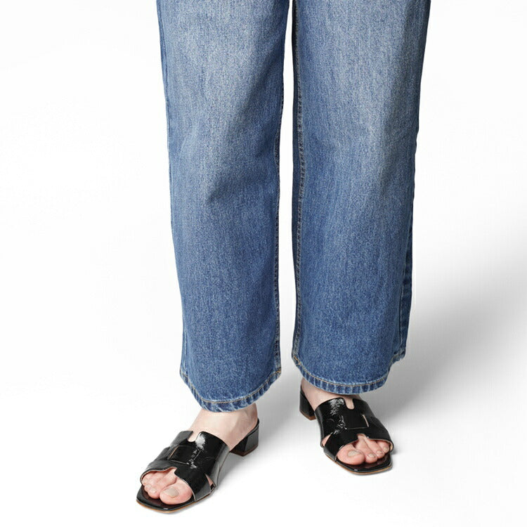 ファビオルスコーニ fabio rusconi サンダル 7021 NAPLAK レザー ヒール 本革 レディース ブラック NERO レザーサンダル 柔らかい 大人 レディースサンダル 春夏 夏 歩きやすい ブランド おしゃれ 疲れない ローヒール カーフレザー