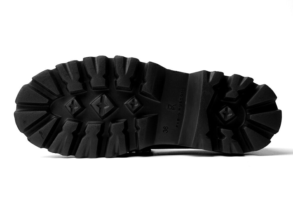 ファビオルスコーニ fabio rusconi ローファー 厚底 MQ2633 OMEGA NERO レザー ブラック レディース コインローファー 厚底ソール トラックソール タンクソール チャンキーソール シンプル 本革 柔らかい 疲れない 歩きやすい 厚底ローファー レディース靴 イタリア