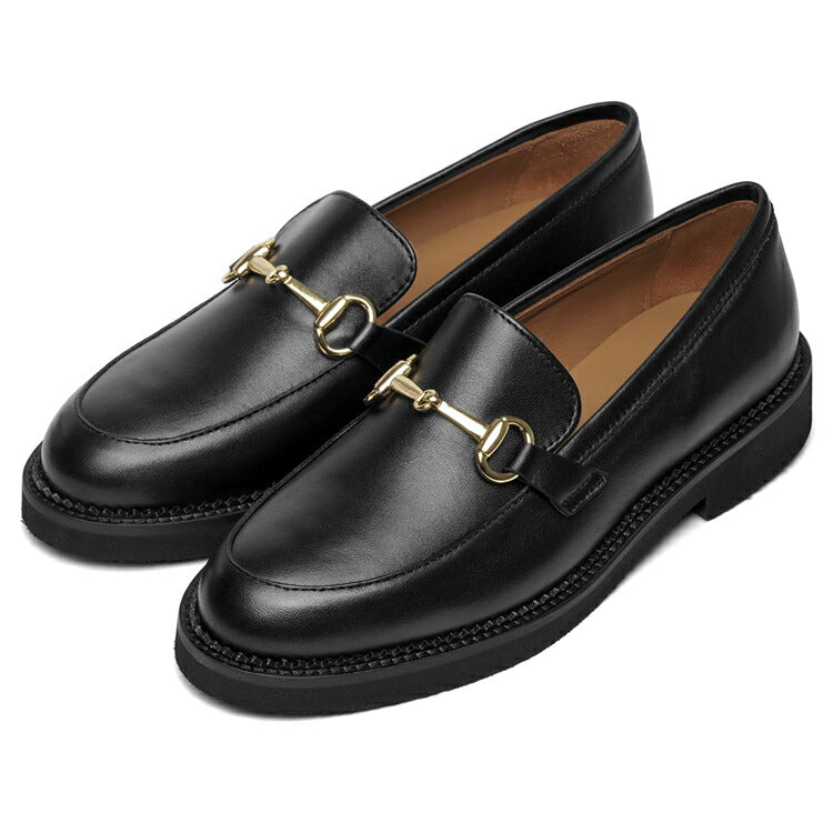 ファビオルスコーニ fabio rusconi ビットローファー 厚底 RC5127 MADRID NERO レザー ブラック レディース ローファー 厚底ソール NAPPA レザーシューズ シンプル 本革 柔らかい 疲れない 歩きやすい 厚底ローファー レディース靴 イタリア