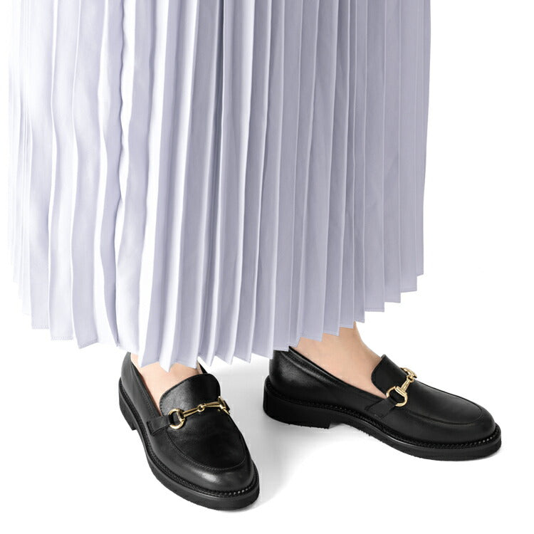 ファビオルスコーニ fabio rusconi ビットローファー 厚底 RC5127 MADRID NERO レザー ブラック レディース ローファー 厚底ソール NAPPA レザーシューズ シンプル 本革 柔らかい 疲れない 歩きやすい 厚底ローファー レディース靴 イタリア