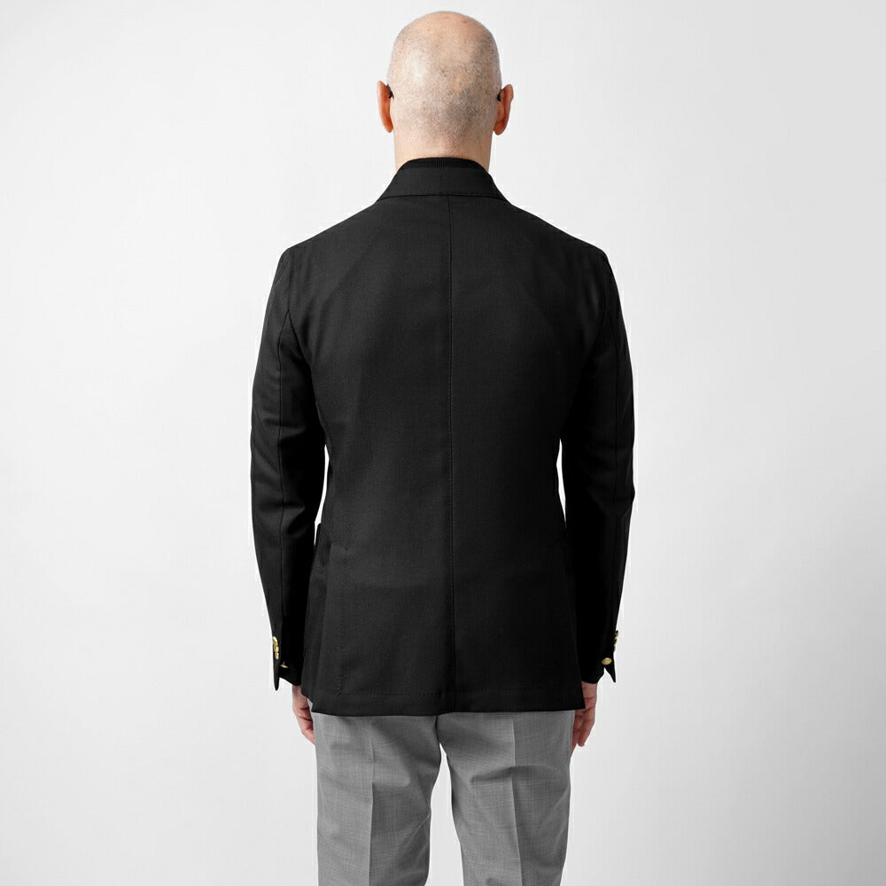 ブレラス BRERAS ジャケット ダブルブレスト ネイビー FIRENZETG010 25SS 25春夏 ダブル テーラードジャケット ホップサック ウール メンズ ビジネス ブランド 6ボタン サイドベンツ カノニコ 高級 クラシコ イタリア