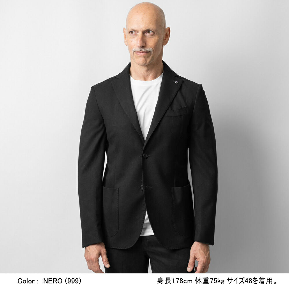 バルバッティ BARBATI テーラードジャケット G-NIK-224642 24秋冬 メンズ ジャケット シングルジャケット ストレッチ ビジネス シンプル カジュアル イタリア ブランド スリム 春 秋 冬 開き見せ ノッチドラペル インポート