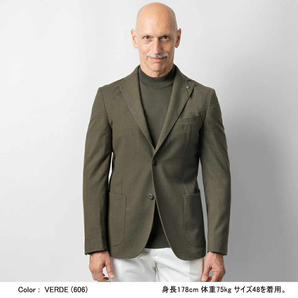 バルバッティ BARBATI テーラードジャケット G-NIK-224642 24秋冬 メンズ ジャケット シングルジャケット ストレッチ ビジネス シンプル カジュアル イタリア ブランド スリム 春 秋 冬 開き見せ ノッチドラペル インポート