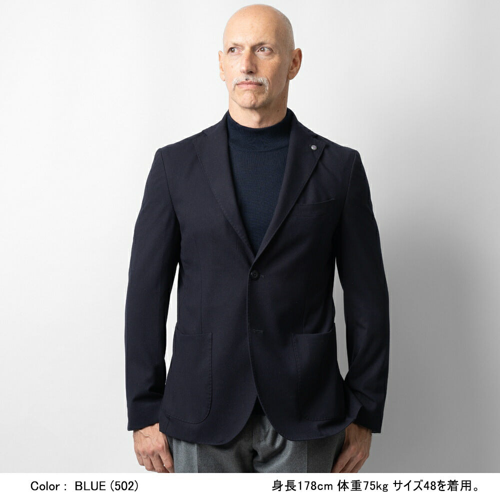 バルバッティ BARBATI テーラードジャケット G-NIK-224642 24秋冬 メンズ ジャケット シングルジャケット ストレッチ ビジネス シンプル カジュアル イタリア ブランド スリム 春 秋 冬 開き見せ ノッチドラペル インポート