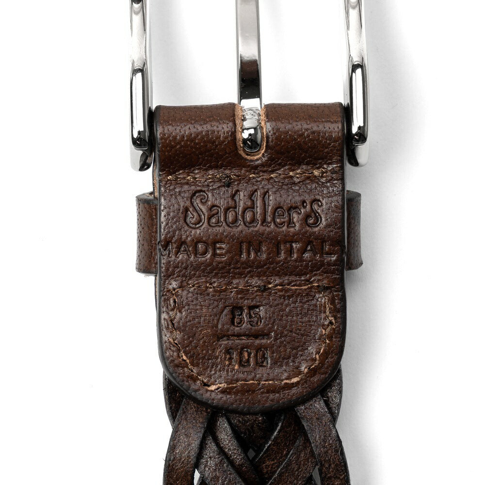 サドラーズ Saddler's カーフメッシュベルト 【3.0cm幅】 G256 ブラック ダークブラウン ブラウン【メンズ メッシュベルトメンズ メッシュベルト 本革ベルト ビジネスベルト 黒ベルト 高級感 メンズベルト レザーベルト ブランドベルト 革ベルト ベルト ビジネス イタリア】