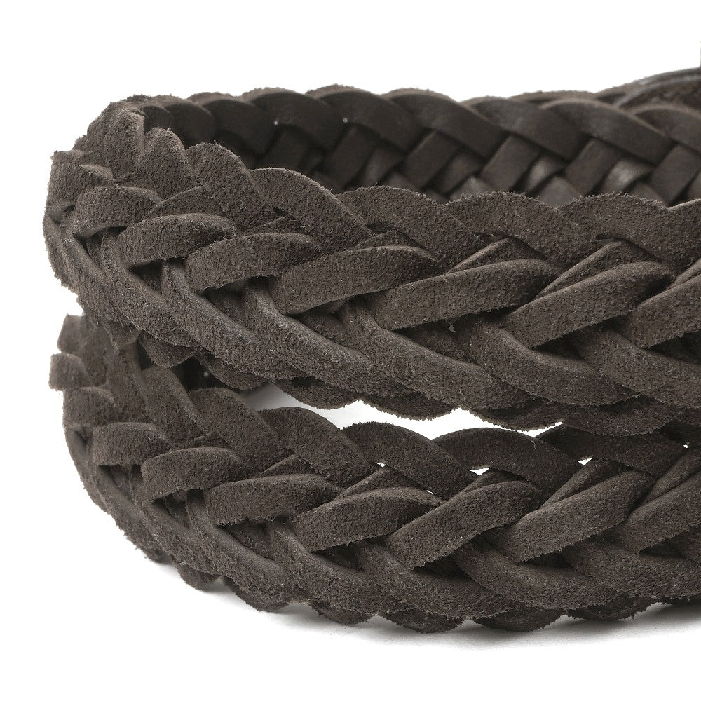 サドラーズ Saddler's スエードメッシュベルト 【3.0cm幅】 G256 ブラック ダークブラウン【メンズ ベルト ビジネス イタリア】