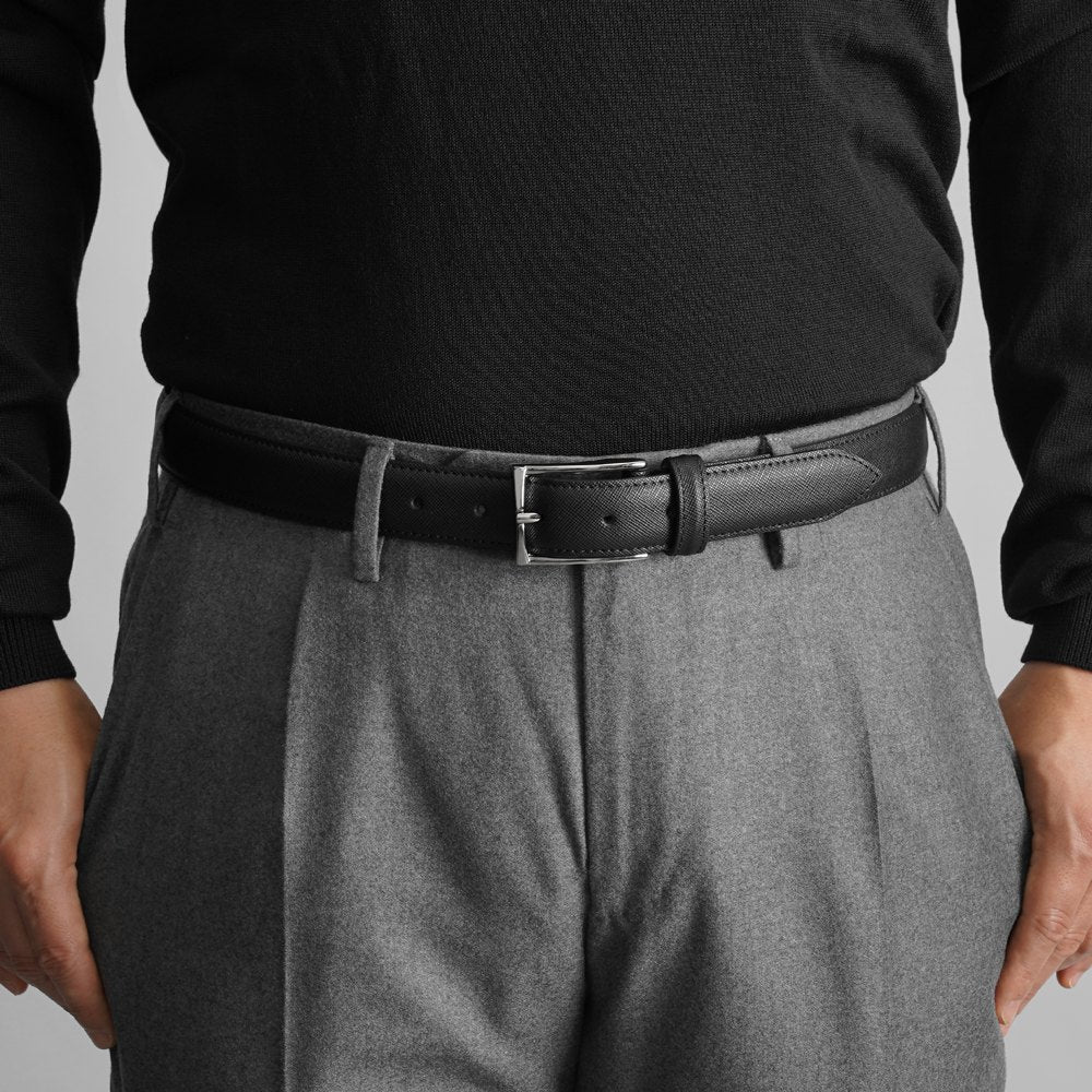 サドラーズ Saddler's ベルト G337 ブラック ダークブラウン ブラウン サッフィアーノ【3.0cm幅】【メンズ ベルト ビジネス イタリア】