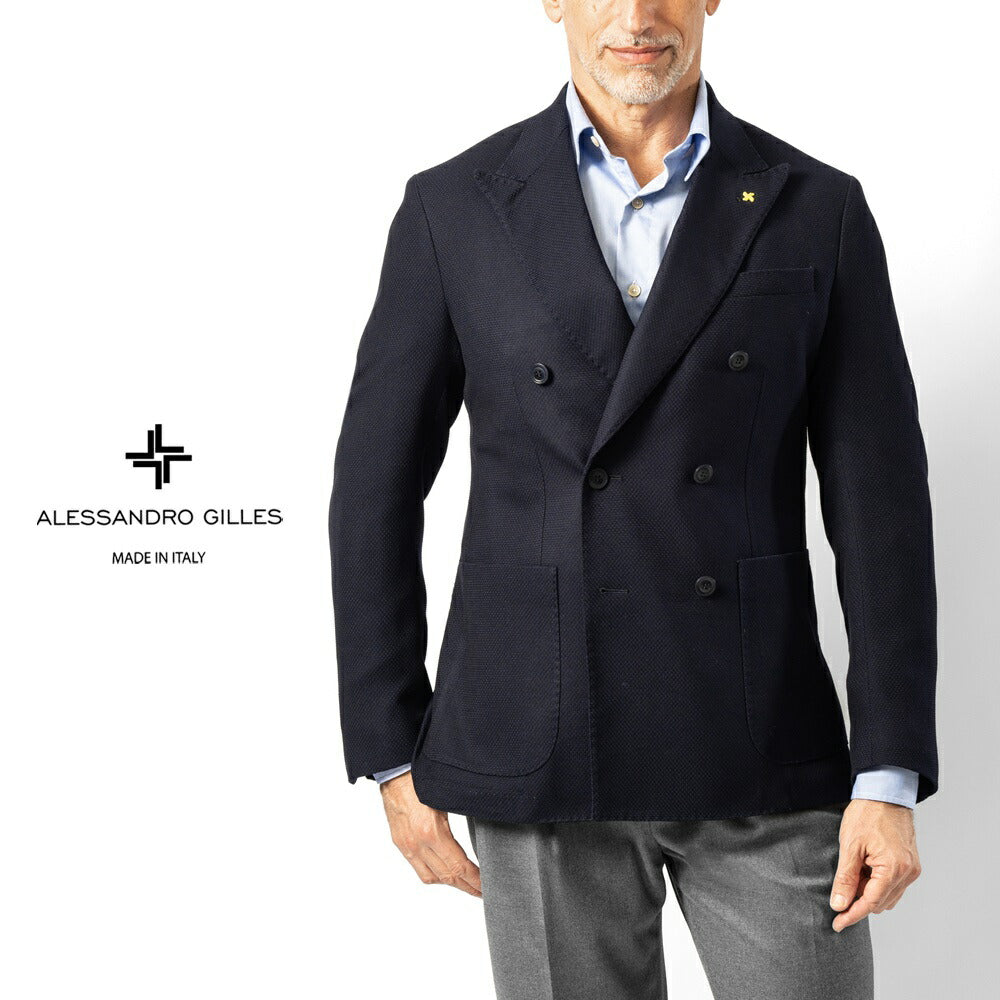 アレッサンドロジレス ALESSANDRO GILLES G740 2402 4B テーラードジャケット
