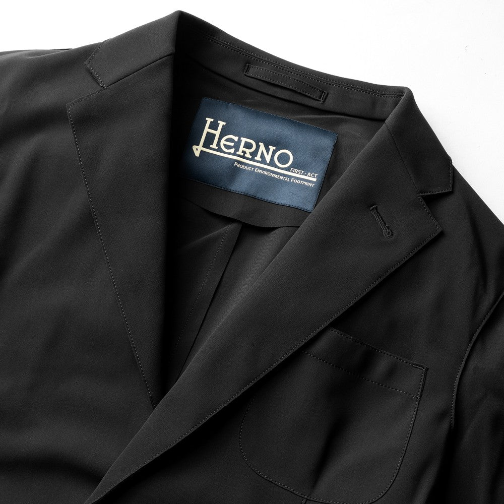 ヘルノ HERNO ジャケット ストレッチ ナイロン GA000157U ブラック ネイビー テーラードジャケット メンズ テーラージャケット 洗える スリム ビジネスジャケット カジュアル ビジネス カジュアルジャケット メンズジャケット 男性 ライトアウター イタリア