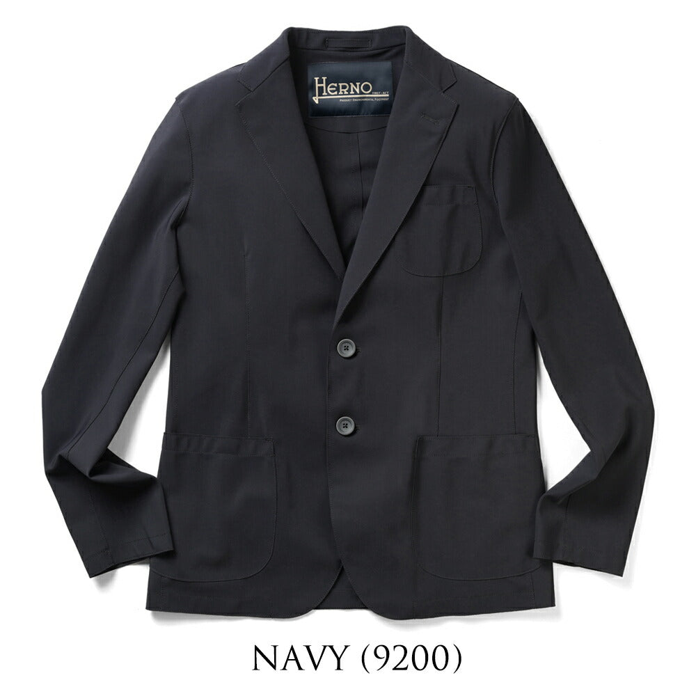 ヘルノ HERNO ジャケット ストレッチ ナイロン GA000157U ブラック ネイビー テーラードジャケット メンズ テーラージャケット 洗える スリム ビジネスジャケット カジュアル ビジネス カジュアルジャケット メンズジャケット 男性 ライトアウター イタリア