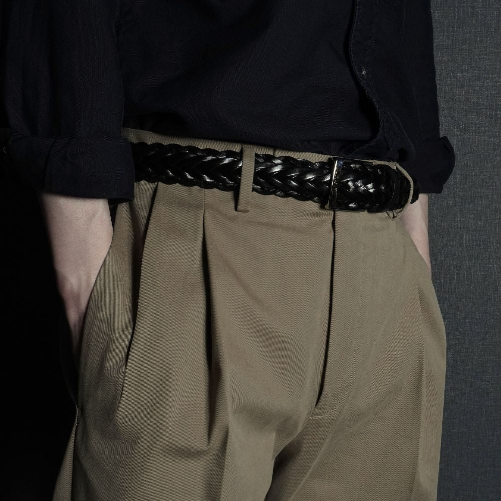 ジェルマーノ GERMANO ワイドチノ ツープリーツ 3OSG-3822 後染め ギャバジン コットン チノ ワイド パンツ ストレッチ チノ 25秋冬 ブラック ネイビー ベージュ カーキ チノパン チノパンツ インポートイタリア