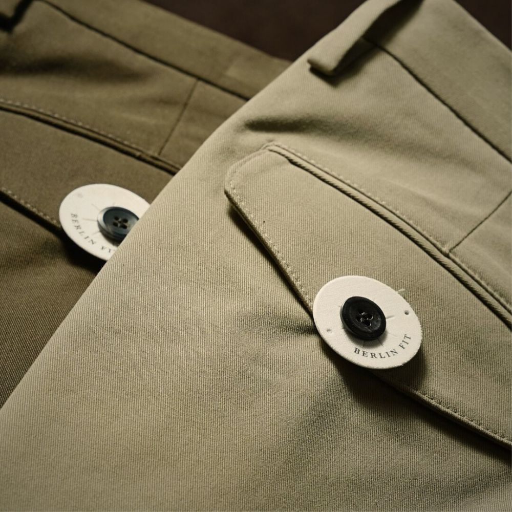 ジェルマーノ GERMANO ワイドチノ ツープリーツ 3OSG-3822 後染め ギャバジン コットン チノ ワイド パンツ ストレッチ チノ 25秋冬 ブラック ネイビー ベージュ カーキ チノパン チノパンツ インポートイタリア