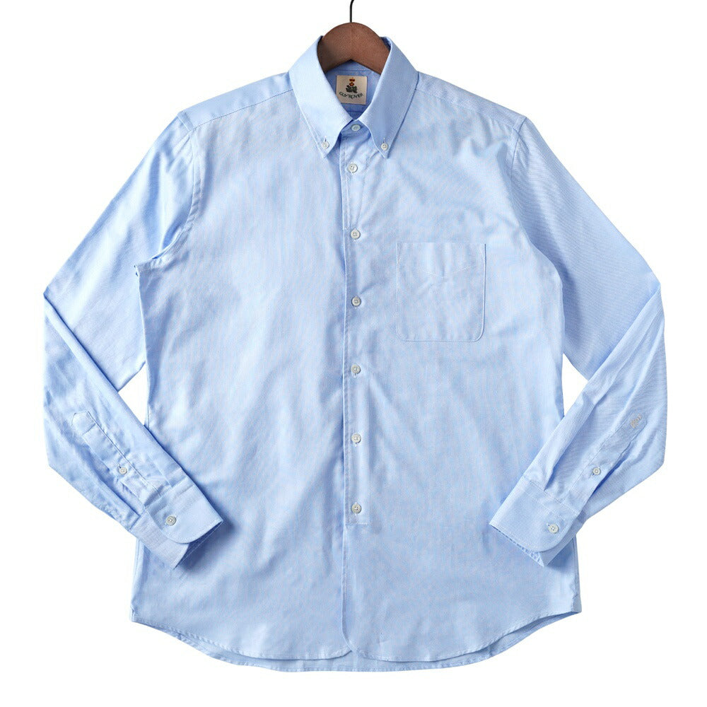 ギローバー GUY ROVER ボタンダウンシャツ 長袖 3950GR657 205 552103 リラックスフィット オックスフォード コットン ホワイト ブラック ネイビー ブルー シャツ イタリア メンズ 長袖 ドレス カジュアル 無地