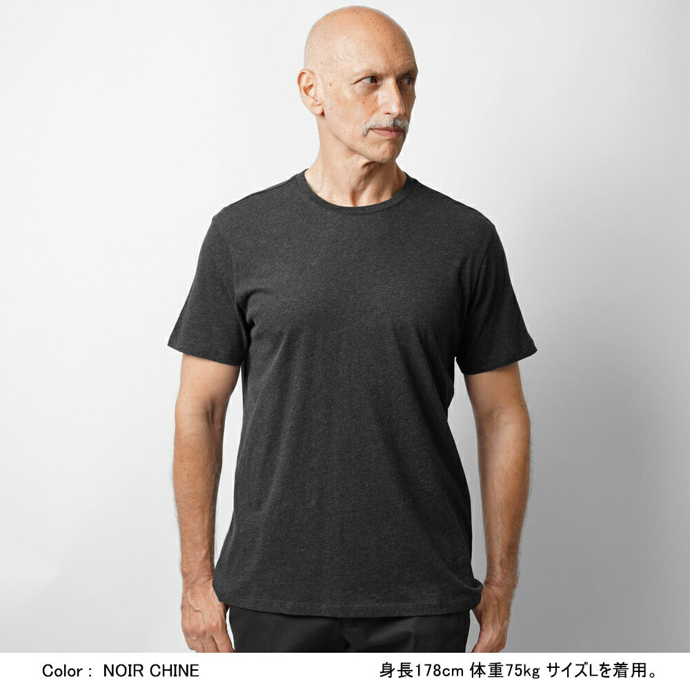 マジェスティック フィラチュール MAJESTIC FILATURES Tシャツ クルーネック HTS022 ネイビー ホワイト グレー ブラック メンズ 半袖 夏 無地 ストレッチ 紺 白  黒【ゆうパケット発送】