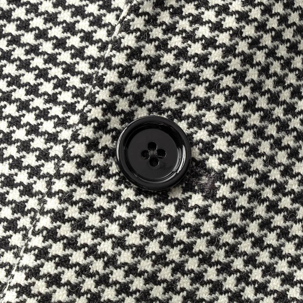 【返品不可】ラルディーニ LARDINI ジャケット 千鳥柄 IV5802E-IVSF63501 シングル テーラードジャケット ハウンドトゥース 24秋冬 メンズ ビジネス ブランド ライトツイード ノッチドラペル 2ボタン ホワイト ブラック サイドベンツ 高級 クラシコ イタリア