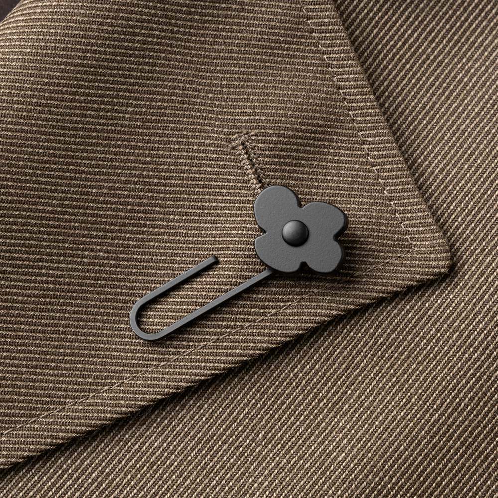 ラルディーニ LARDINI ロングトレンチコート IVADRIEL-IVAM63553 420 ウール カーキ 24AW 24秋冬 トレンチコート ロング ロングコート ミリタリーコート メンズ ツイル ビジネス ブランド 高級 クラシコ イタリア インポート