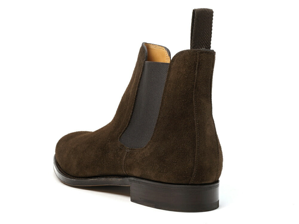 ジョンロブ JOHN LOBB LAWRY サイドゴアブーツ ワイズE スエード ダークブラウン レザーソール ドレスシューズ 革靴 ビジネスシューズ メンズ イギリス 英国 ブーツ 本革 ビジネス イタリア サイドゴア 茶 ショートブーツ ブランド