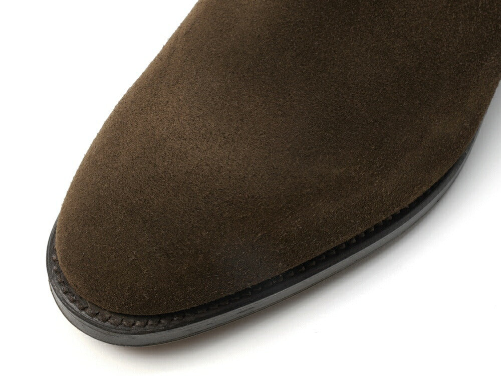 ジョンロブ JOHN LOBB LAWRY サイドゴアブーツ ワイズE スエード ダークブラウン レザーソール ドレスシューズ 革靴 ビジネスシューズ メンズ イギリス 英国 ブーツ 本革 ビジネス イタリア サイドゴア 茶 ショートブーツ ブランド