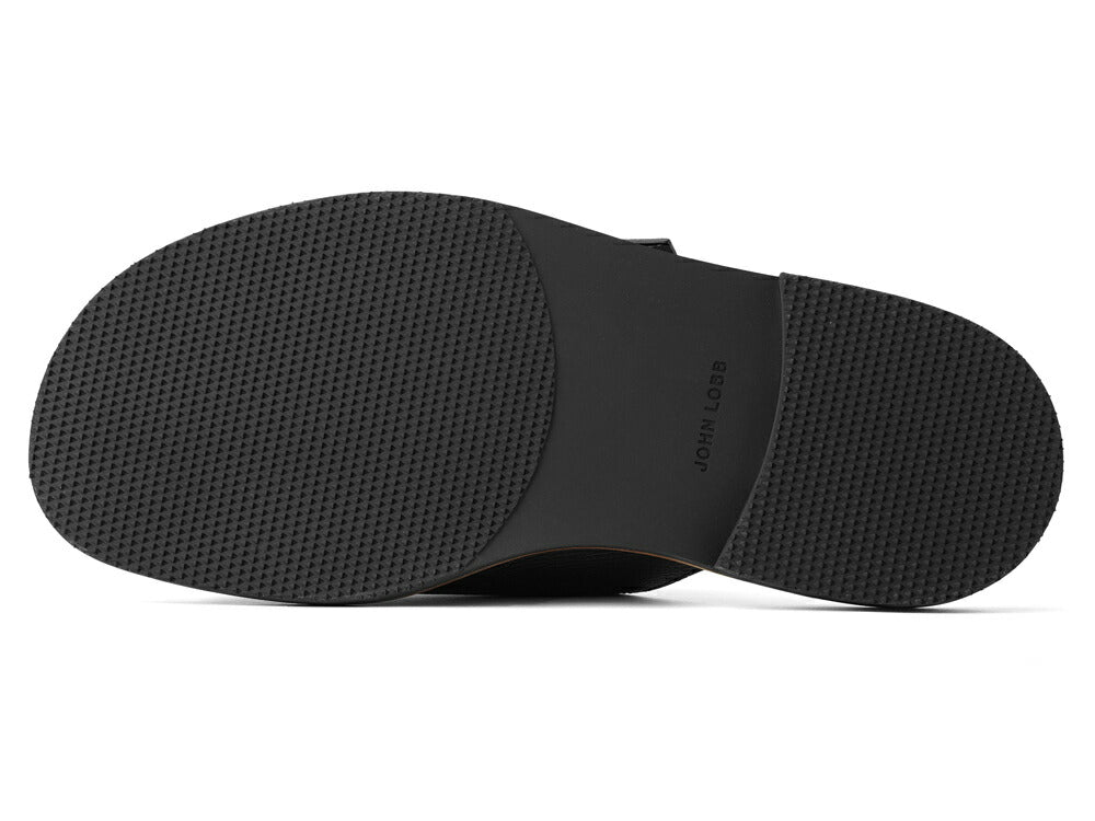 ジョンロブ JOHN LOBB レザーサンダル BEACON PD ダブルモンク シボ革 ブラック ワイズE ラスト1712 メンズ サンダル 夏 本革 ブランド