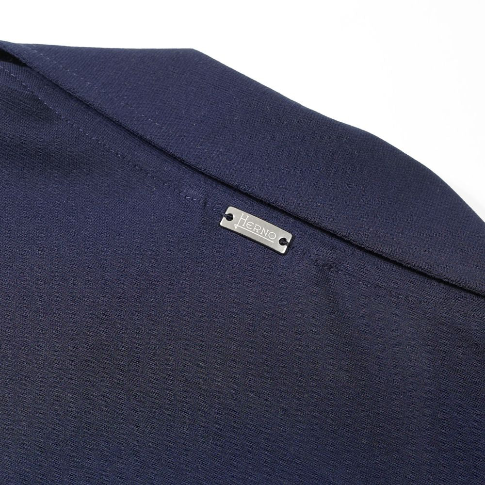 ヘルノ HERNO オープンカラーシャツ 開襟シャツ JPL00136U 半袖 ジャージーシャツ コットン メンズ シャツ 開襟 ベージュ ネイビー 2600 9200 綿 ストレッチ カジュアル ブランド インナー 無地 スリム イタリア インポート ドレス ビジネス カジュアル 春夏