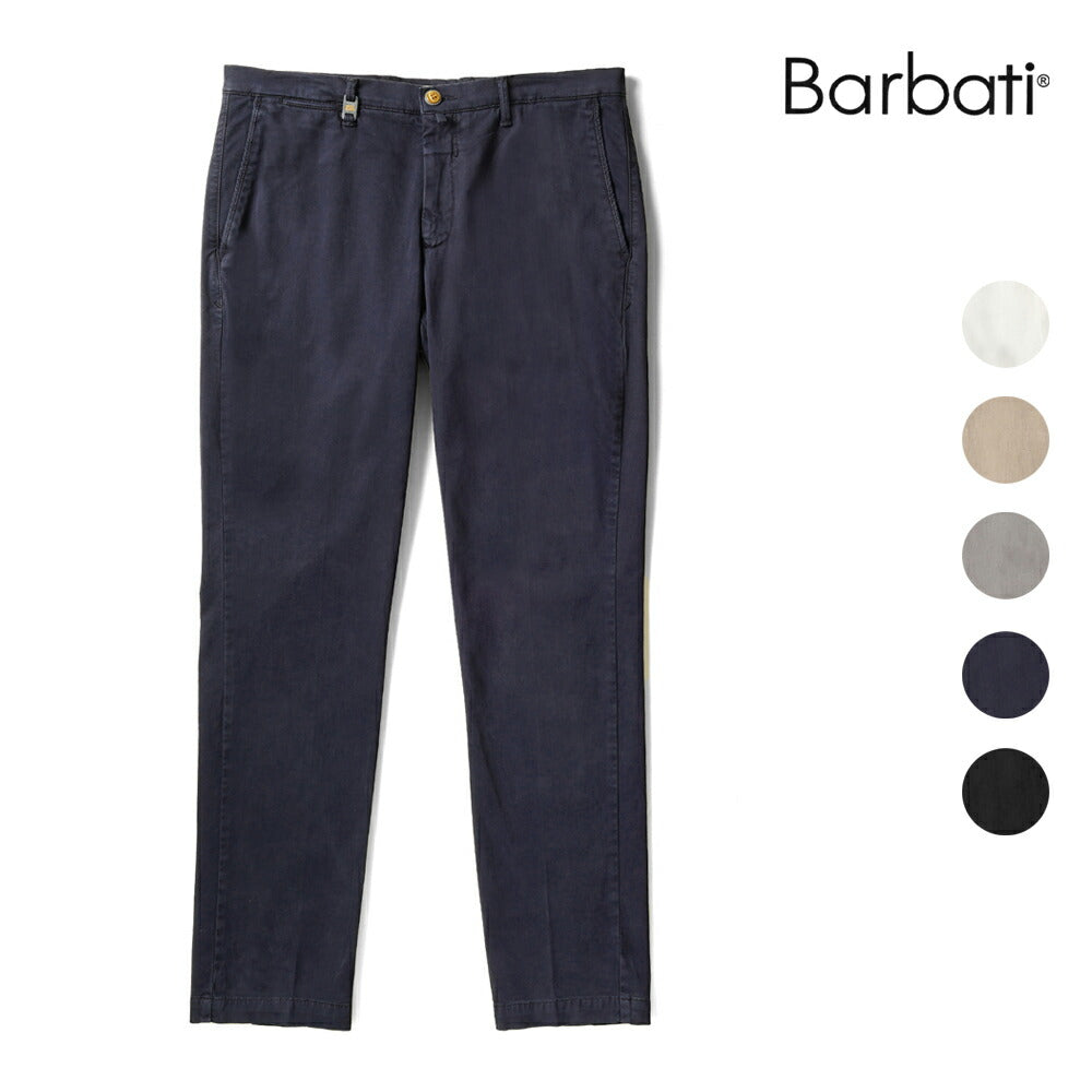 バルバッティ BARBATI スリムチノ ウォッシュ加工 P-KAP 225032 ストレッチ 25秋冬 メンズチノパンツ チノパン スリムパンツ メンズ ズボン 紳士ズボン チノパンスリム チノパン パンツ グレー ネイビー ブラック ベージュ ホワイト