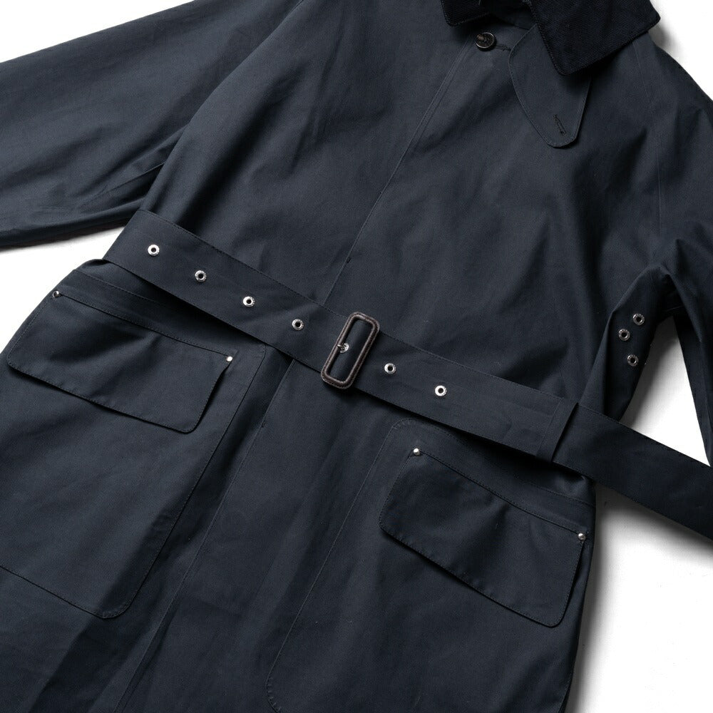 マッキントッシュ MACKINTOSH シングルトレンチコート KNIGHTSWOOD ゴム引きコート トレンチコート マッキントッシュクロス モーターサイクルコート メンズ ビジネス ネイビー ビジネスコート メンズコート ミリタリーコート ミリタリー ブランド メンズアウター
