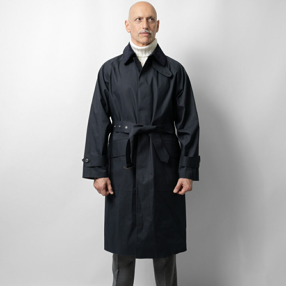 マッキントッシュ MACKINTOSH シングルトレンチコート KNIGHTSWOOD ゴム引きコート トレンチコート マッキントッシュクロス モーターサイクルコート メンズ ビジネス ネイビー ビジネスコート メンズコート ミリタリーコート ミリタリー ブランド メンズアウター