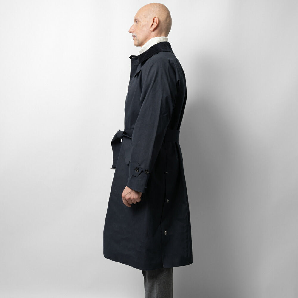 マッキントッシュ MACKINTOSH シングルトレンチコート KNIGHTSWOOD ゴム引きコート トレンチコート マッキントッシュクロス モーターサイクルコート メンズ ビジネス ネイビー ビジネスコート メンズコート ミリタリーコート ミリタリー ブランド メンズアウター