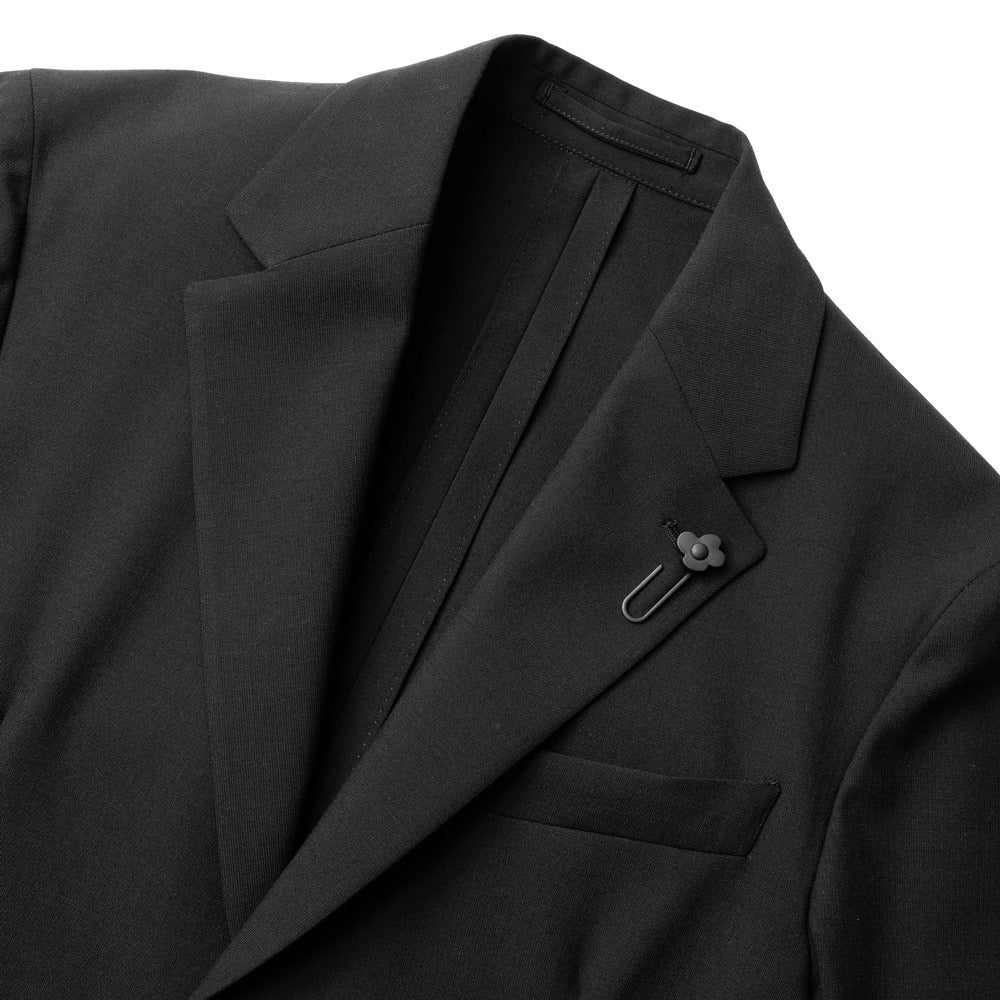 【返品不可】ラルディーニ LARDINI スーツ EQ148E-EQEL62704 ジャケット 1プリーツパンツ EASY WEAR 高機能 ウールトロピカル ストレッチウール ブラック ネイビー グレー オールシーズン メンズ セット セットアップ ブランド フォーマル 開き見せ  サイドベンツ イタリア