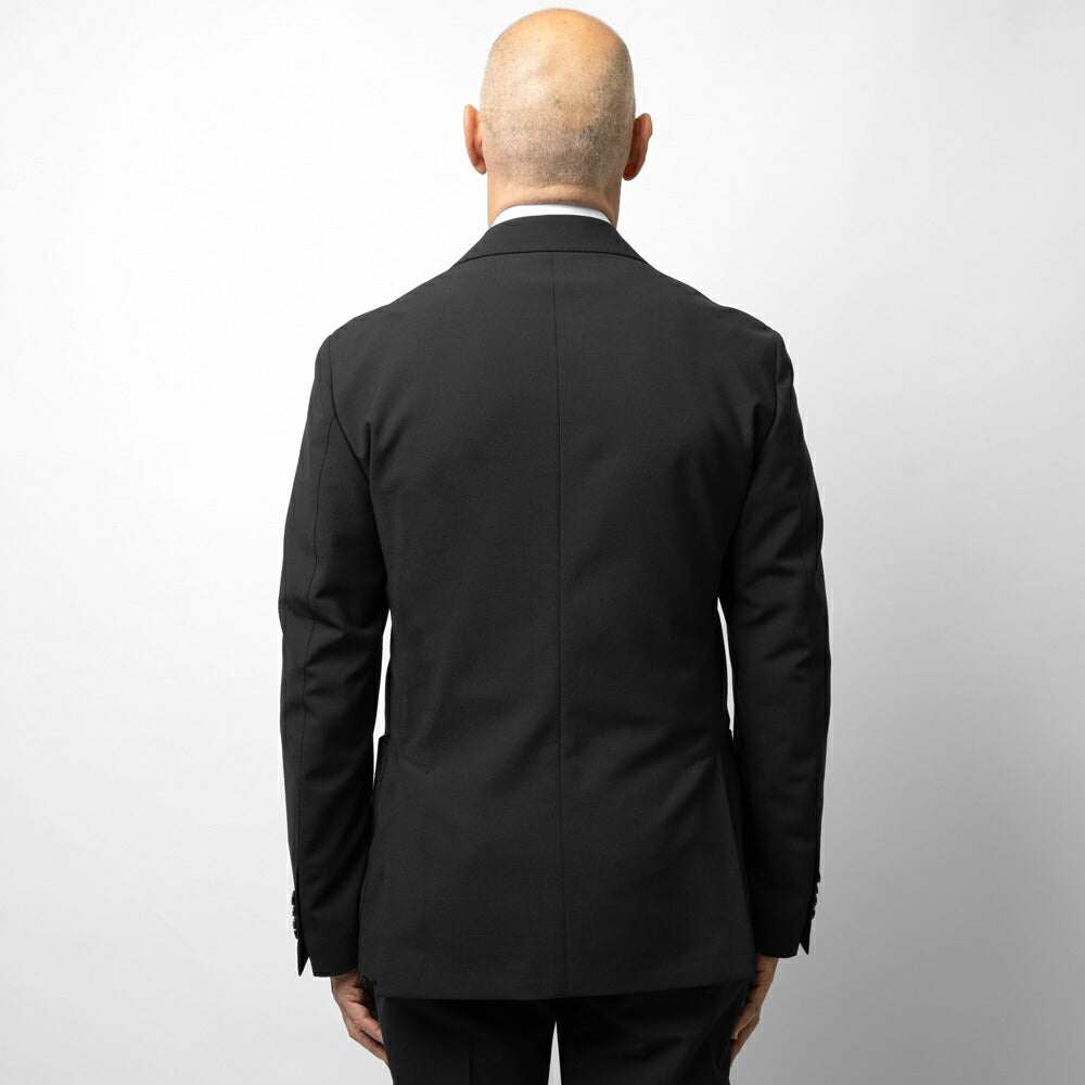 【返品不可】ラルディーニ LARDINI スーツ EQ148E-EQEL62704 ジャケット 1プリーツパンツ EASY WEAR 高機能 ウールトロピカル ストレッチウール ブラック ネイビー グレー オールシーズン メンズ セット セットアップ ブランド フォーマル 開き見せ  サイドベンツ イタリア