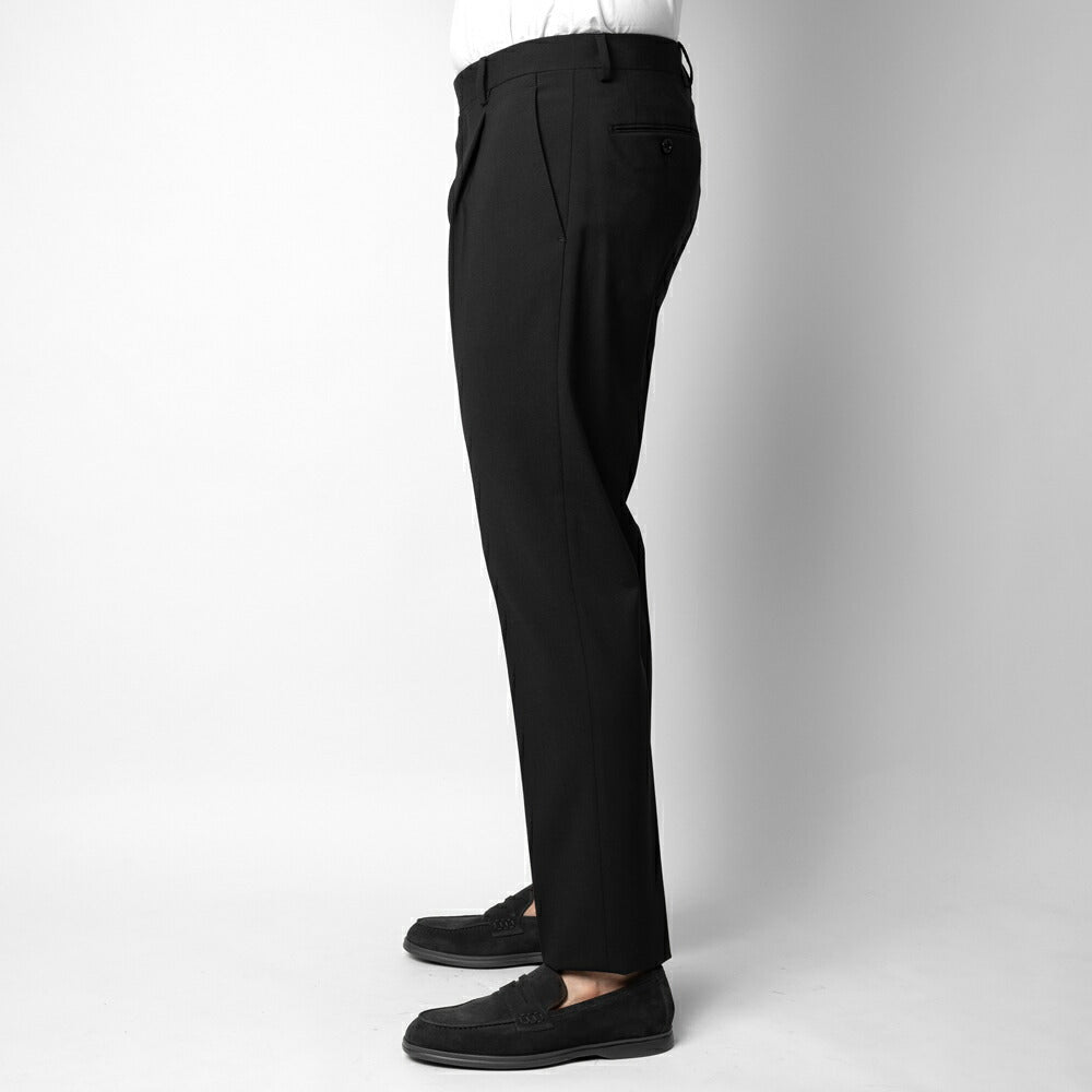 【返品不可】ラルディーニ LARDINI スーツ EQ148E-EQEL62704 ジャケット 1プリーツパンツ EASY WEAR 高機能 ウールトロピカル ストレッチウール ブラック ネイビー グレー オールシーズン メンズ セット セットアップ ブランド フォーマル 開き見せ  サイドベンツ イタリア