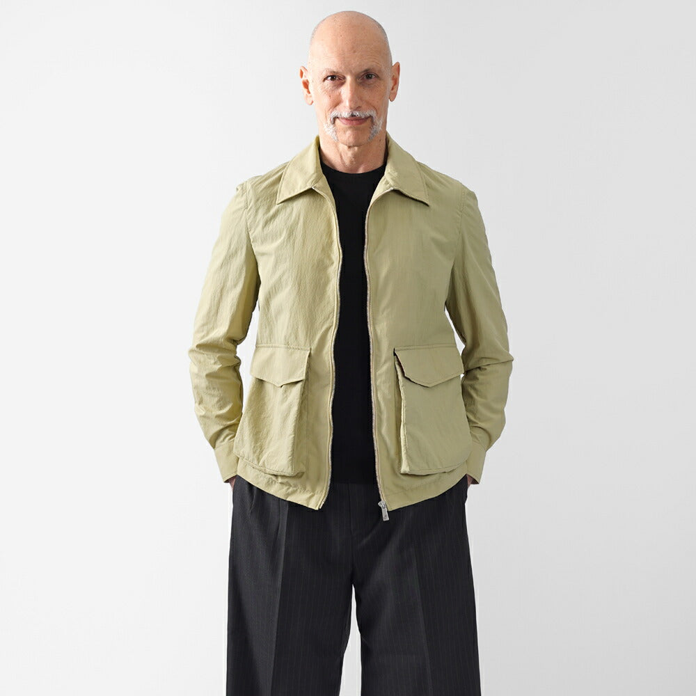 エイダースキュータム EIDERSCUTUM ハリントンジャケット ナイロンブルゾン LEEDS GE10S P105 ショート丈 ブルゾン パッカブル 25SS 春夏 アクアスキュータム メンズ ライトアウター 軽量 イタリア 英国 イギリス ジャケット  アウター インポート ロイヤルロウ ROYAL ROW