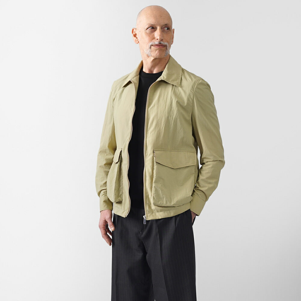 エイダースキュータム EIDERSCUTUM ハリントンジャケット ナイロンブルゾン LEEDS GE10S P105 ショート丈 ブルゾン パッカブル 25SS 春夏 アクアスキュータム メンズ ライトアウター 軽量 イタリア 英国 イギリス ジャケット  アウター インポート ロイヤルロウ ROYAL ROW