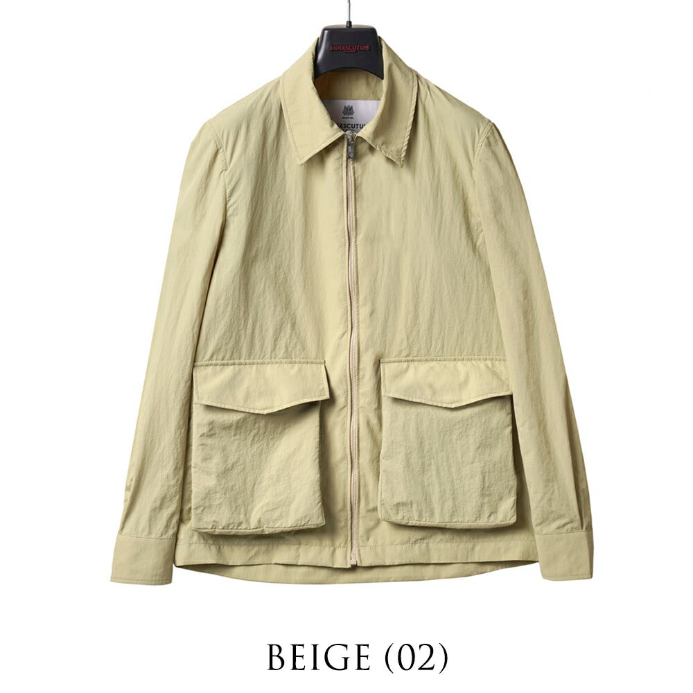 エイダースキュータム EIDERSCUTUM ハリントンジャケット ナイロンブルゾン LEEDS GE10S P105 ショート丈 ブルゾン パッカブル 25SS 春夏 アクアスキュータム メンズ ライトアウター 軽量 イタリア 英国 イギリス ジャケット  アウター インポート ロイヤルロウ ROYAL ROW