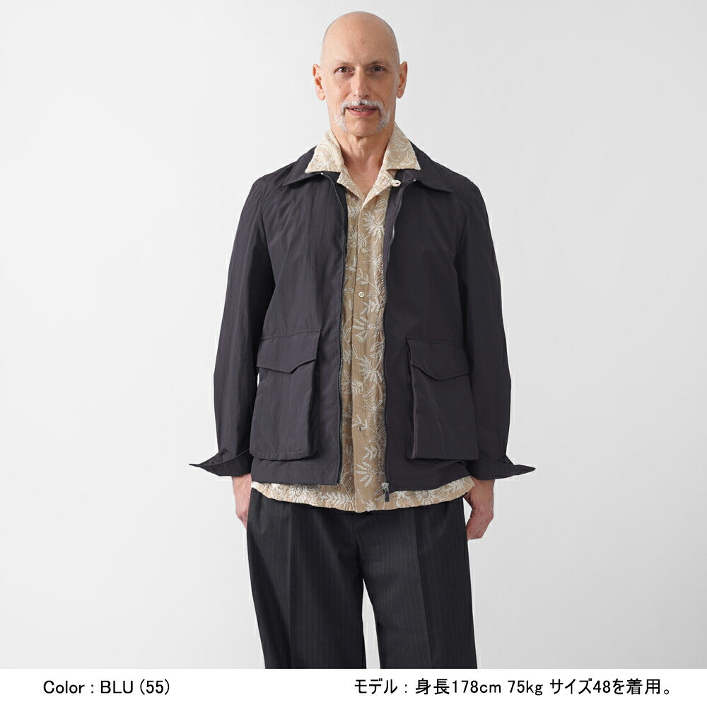 エイダースキュータム EIDERSCUTUM ハリントンジャケット ナイロンブルゾン LEEDS GE10S P105 ショート丈 ブルゾン パッカブル 25SS 春夏 アクアスキュータム メンズ ライトアウター 軽量 イタリア 英国 イギリス ジャケット  アウター インポート ロイヤルロウ ROYAL ROW