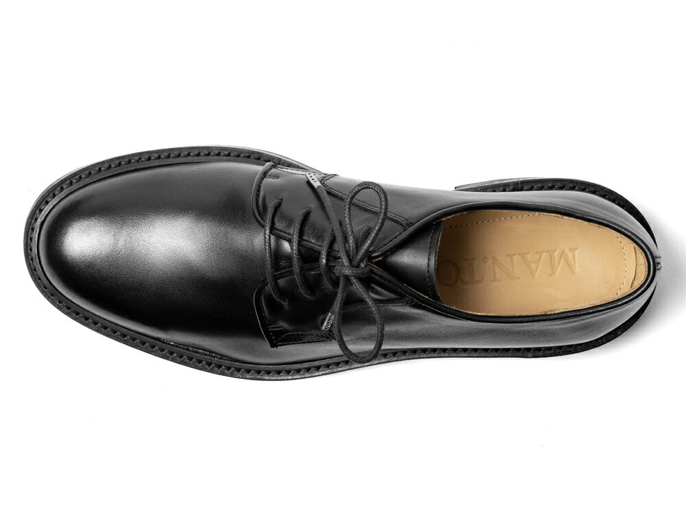 マント MAN.TO プレーントゥ 外羽根 レザー ブラック ELLAND 革靴 本革 ドレスシューズ ダイナイト メンズ カジュアル イタリア メンズ靴 歩きやすい シンプル 【送料無料】