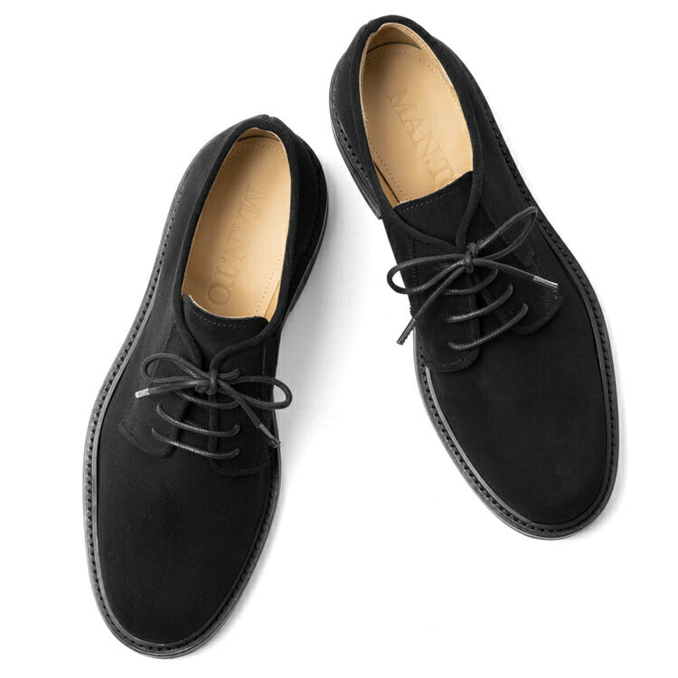 マント MAN.TO プレーントゥ 外羽根 スエード ブラック ELLAND 革靴 本革 ドレスシューズ ダイナイト メンズ カジュアル イタリア メンズ靴 歩きやすい シンプル ビジネス ビジネスシューズ【送料無料】