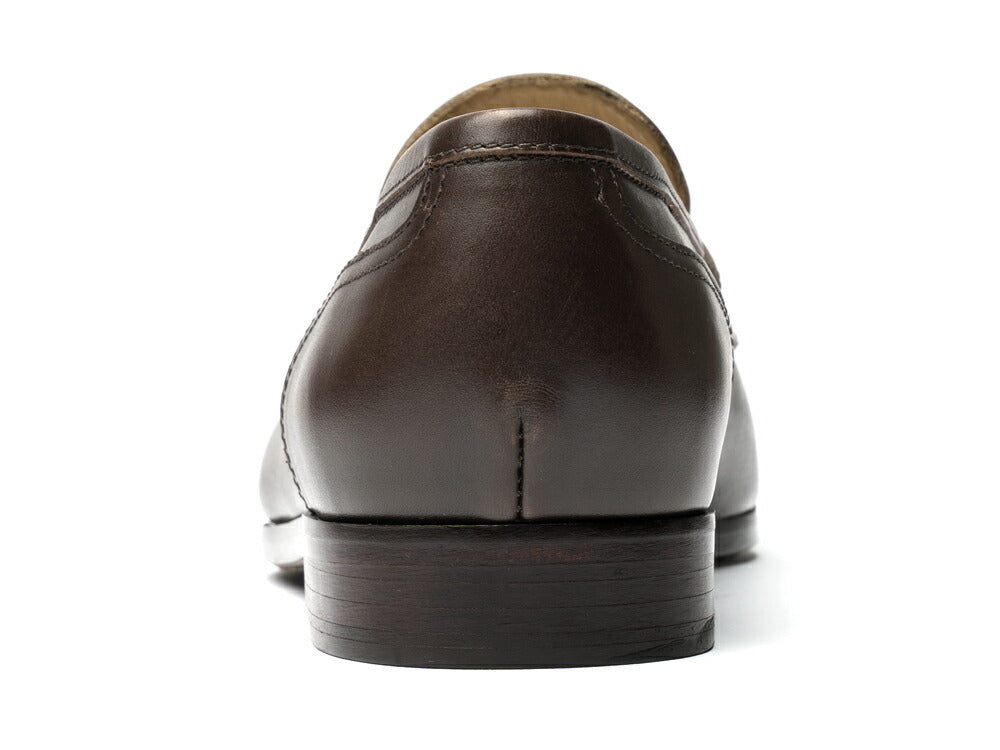 マント MAN.TO コインローファー ダークブラウン ALBERTO 革靴 本革 レザー  ローファー ドレスシューズ レザーソール メンズ ビジネス カジュアル イタリア メンズ靴 歩きやすい シンプル 【送料無料】
