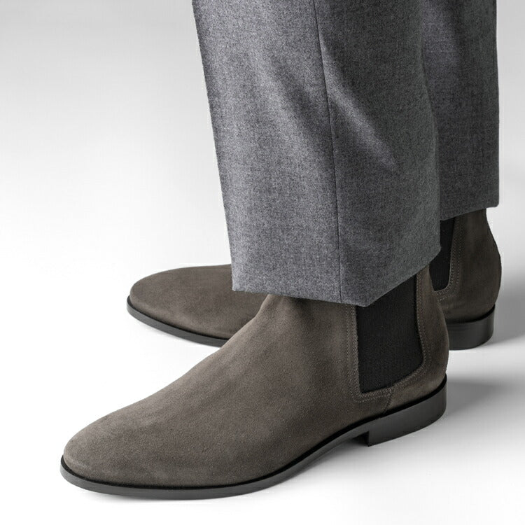 マント MAN.TO サイドゴアブーツ スエード ダークブラウン KENDAL 革靴 本革 ブーツ サイドゴア ドレスシューズ レザーソール メンズ カジュアル イタリア メンズ靴 歩きやすい シンプル 【送料無料】