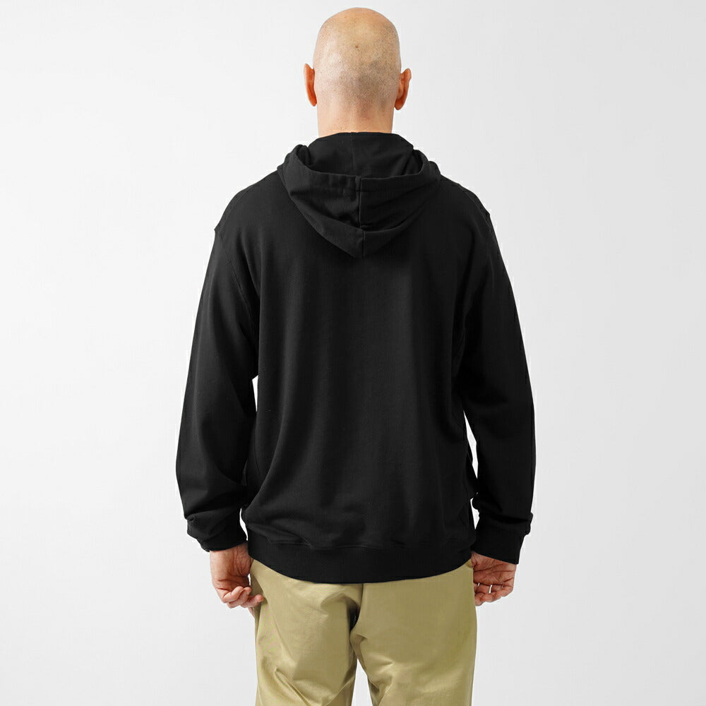 マジェスティック フィラチュール MAJESTIC FILATURES スウェットフーディー ブラック M410-HSW076 スウェット フーディ コットンオーガニック コットン 綿 メンズ 長袖 リラックス オーバーサイズ オールシーズン 無地 パーカー 黒 フランス インポート