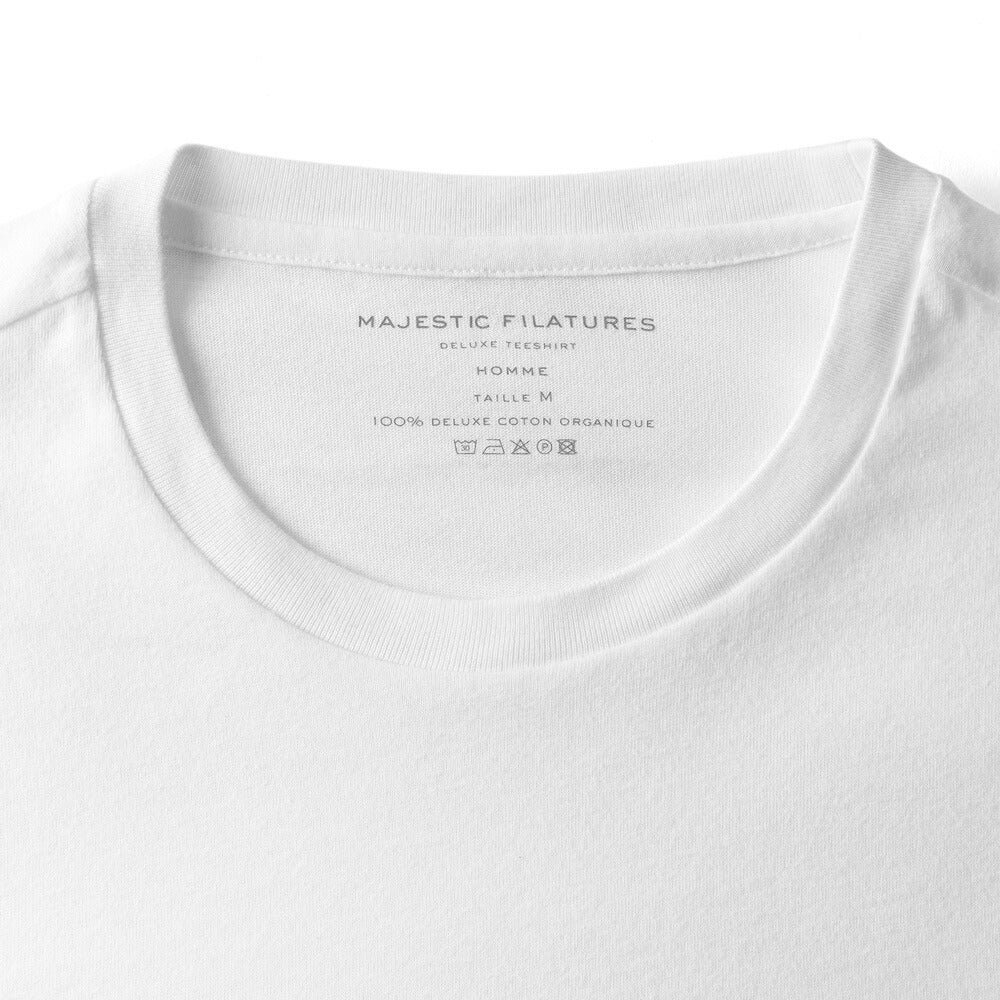 マジェスティック フィラチュール MAJESTIC FILATURES 長袖Tシャツ クルーネック HTS023 ブラック ネイビー ホワイト メンズ 長袖 無地 ストレッチ 黒 紺 白【ゆうパケット対応】