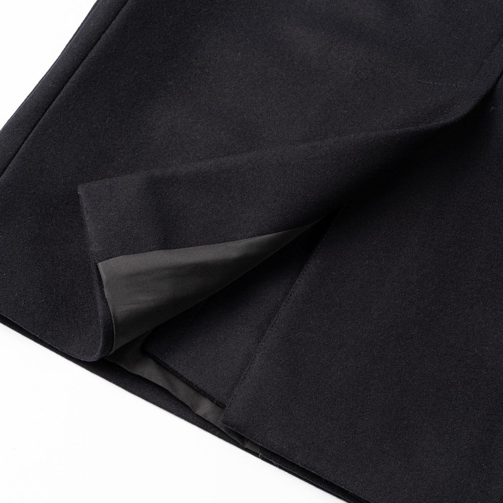 イーヴォ HEVO ライトメルトン ロングピーコート オーバーサイズ MONTEMESOLA