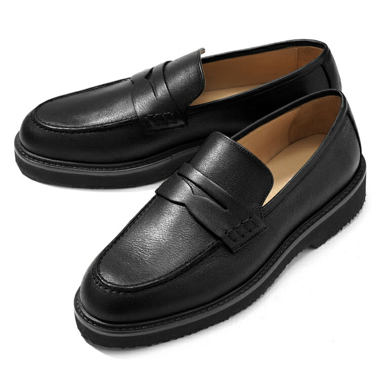 マノヴィエ トスカーネ MANOVIE TOSCANE コインローファー LORENZO PENNY レザー ブラック ブラウン 牛革 ローファー スリッポン メンズ カジュアル イタリア メンズ靴 本革 軽量 歩きやすい 疲れない シンプル 【送料無料】